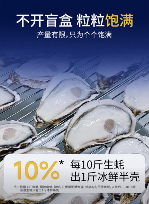 京东首发!源头直发!高品质贝司令冰鲜半壳生蚝重磅上线(图4)